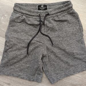 H&M Charcoal Heather Drawstring Athletic Shorts